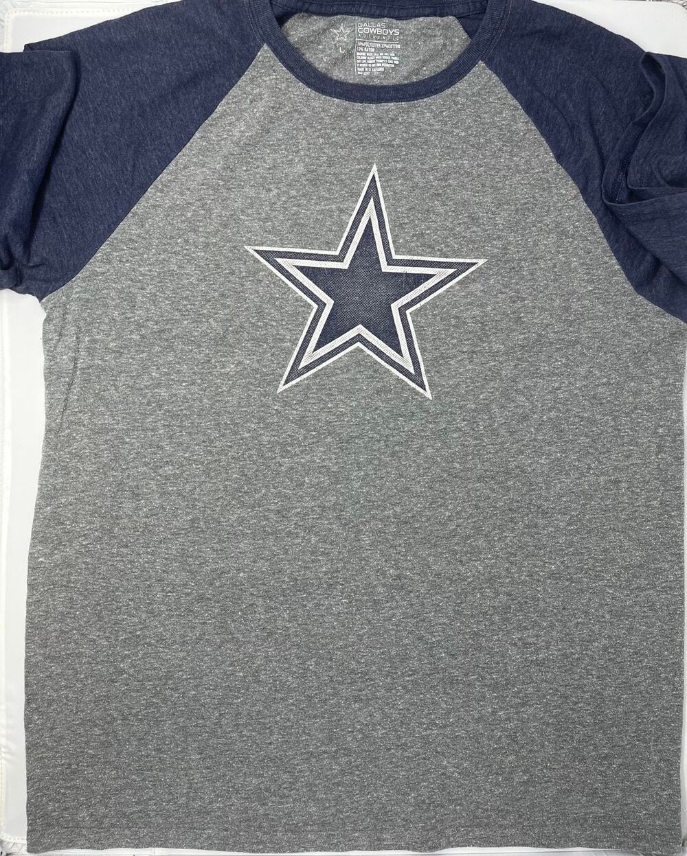 Dallas Cowboys Authentic Tshirt Mens size L Cowboy Star NFL Football Pre-Owned